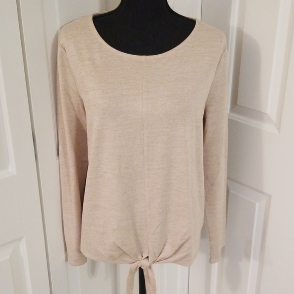 Talbots Tops - ☆ Talbots ☆ NWT Shimmery Gold Long Sleeve Top